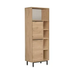Colonna bagno in legno 2 ante 160x45h cm noce - Merbok