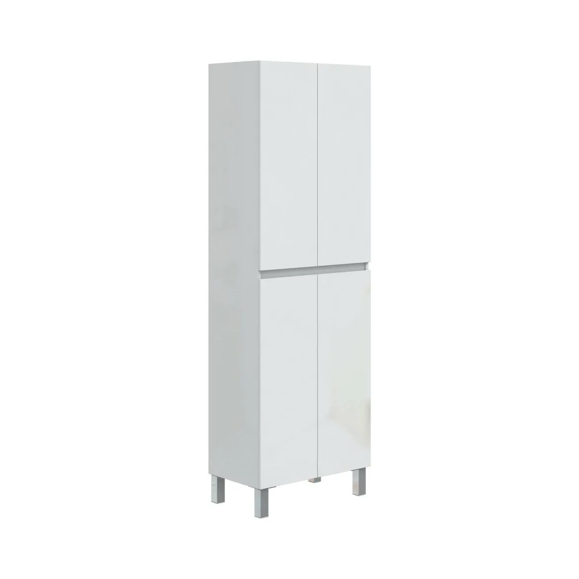 Colonna lavanderia 4 ante 60x182h cm bianco lucido - Fabian