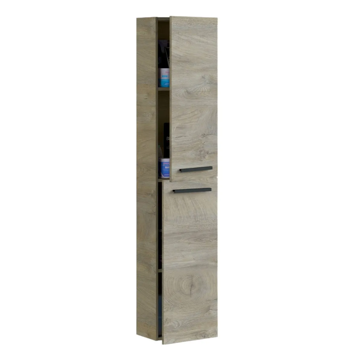 Colonna sospesa bagno 2 ante 30x150h cm rovere - Notte