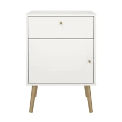 Comodino 1 anta bianco 50x39x72h cm - Antenati