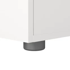 Comodino 2 cassetti bianco 40x40x42h cm - Apolla