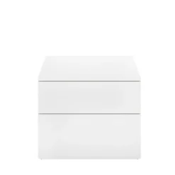 Comodino 2 cassetti bianco 52x34x42h cm - Acri