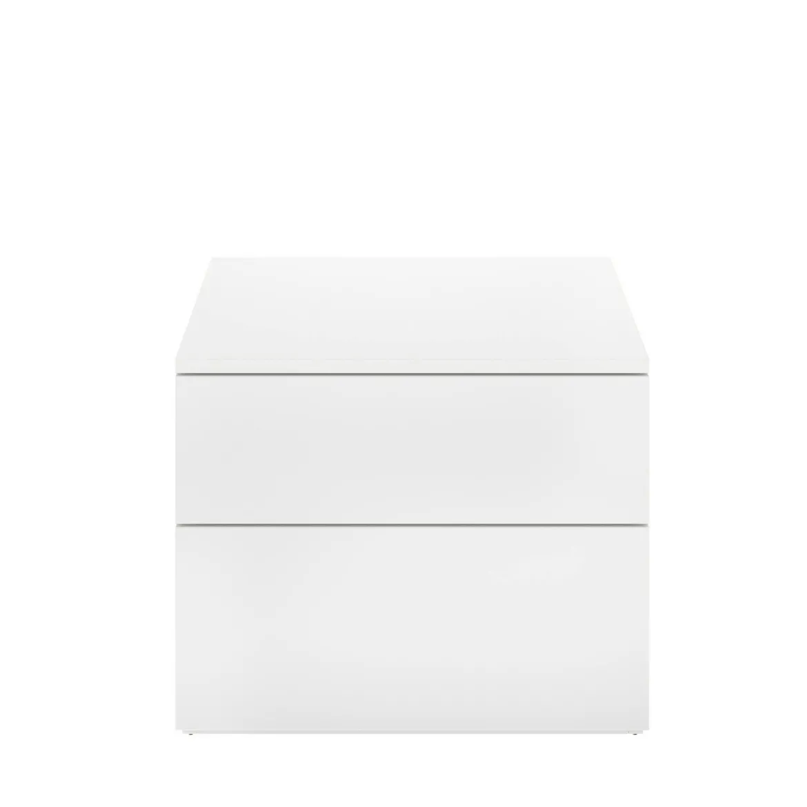 Comodino 2 cassetti bianco 52x34x42h cm - Acri
