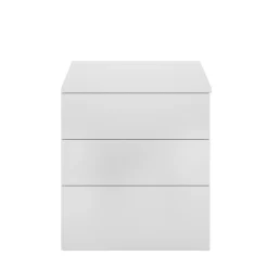 Comodino 3 cassetti bianco 52x34x58h cm - Arnold