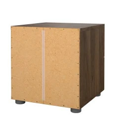 Comodino 2 cassetti noce 40x40x42h cm - Apolla