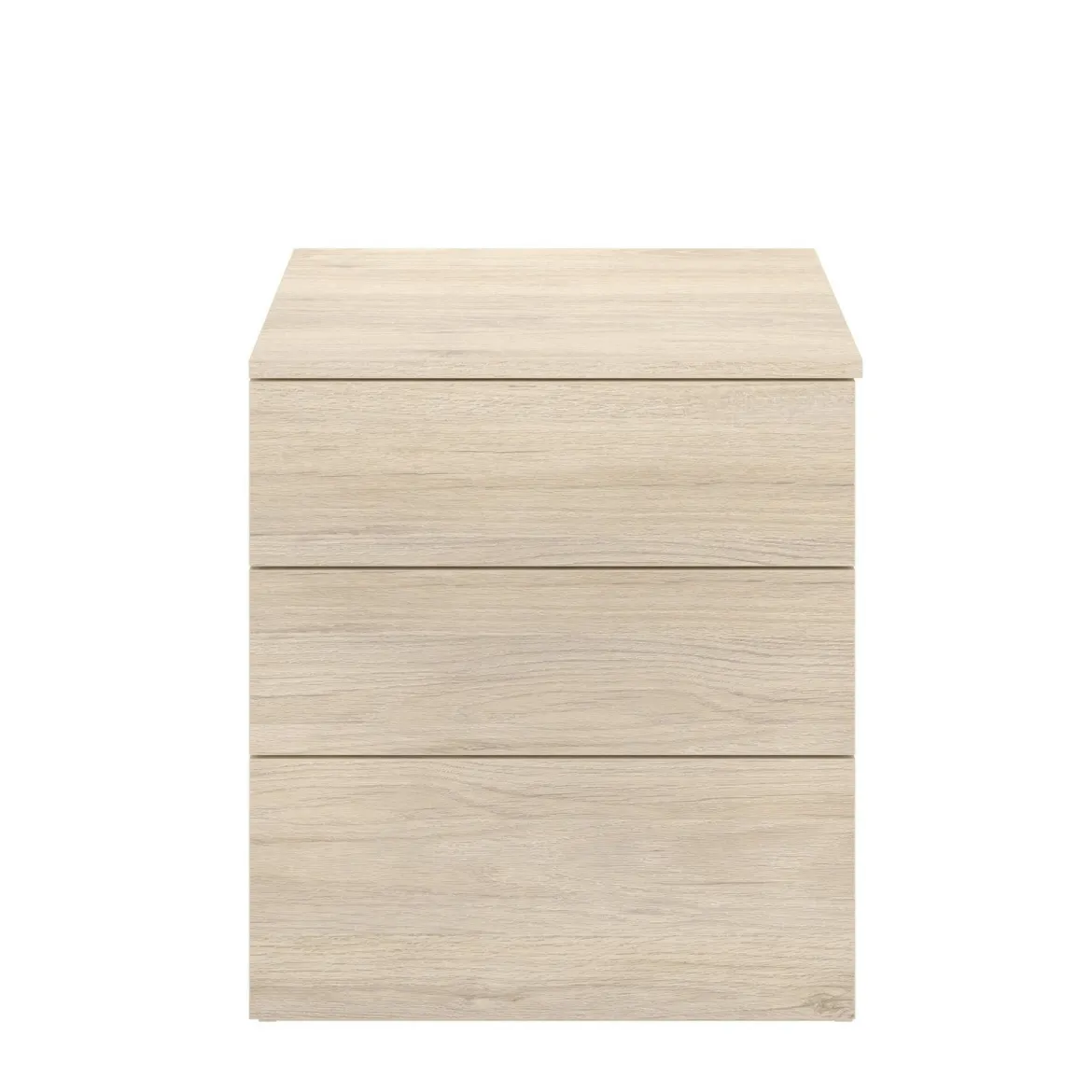 Comodino 3 cassetti rovere 52x34x58h cm - Arnold