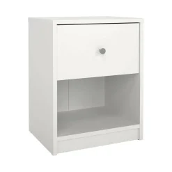 Comodino 1 cassetto bianco 37x30x48h cm - Kastri