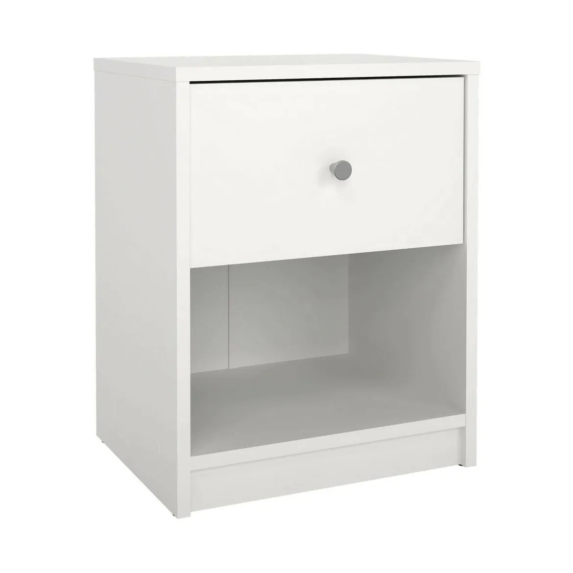 Comodino 1 cassetto bianco 37x35x47h cm - Giustina
