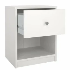 Comodino 1 cassetto bianco 37x35x47h cm - Giustina