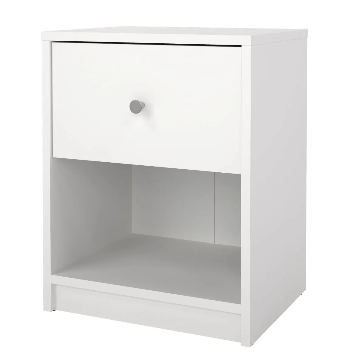Comodino 1 cassetto bianco 37x35x47h cm - Giustina