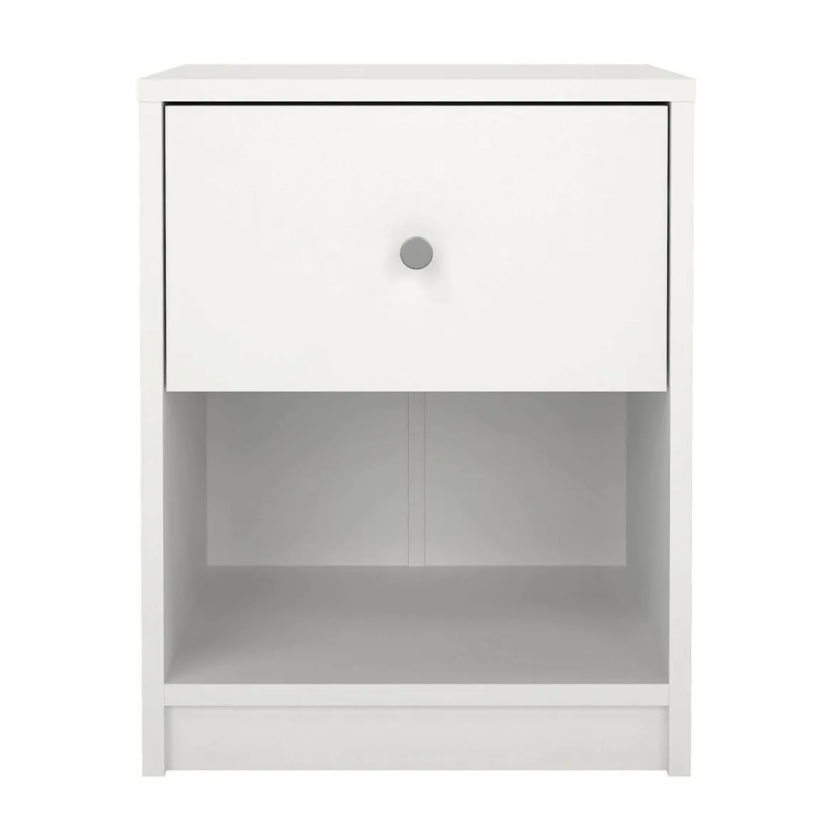 Comodino 1 cassetto bianco 37x35x47h cm - Giustina