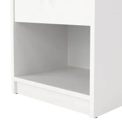 Comodino 1 cassetto bianco 37x35x47h cm - Giustina
