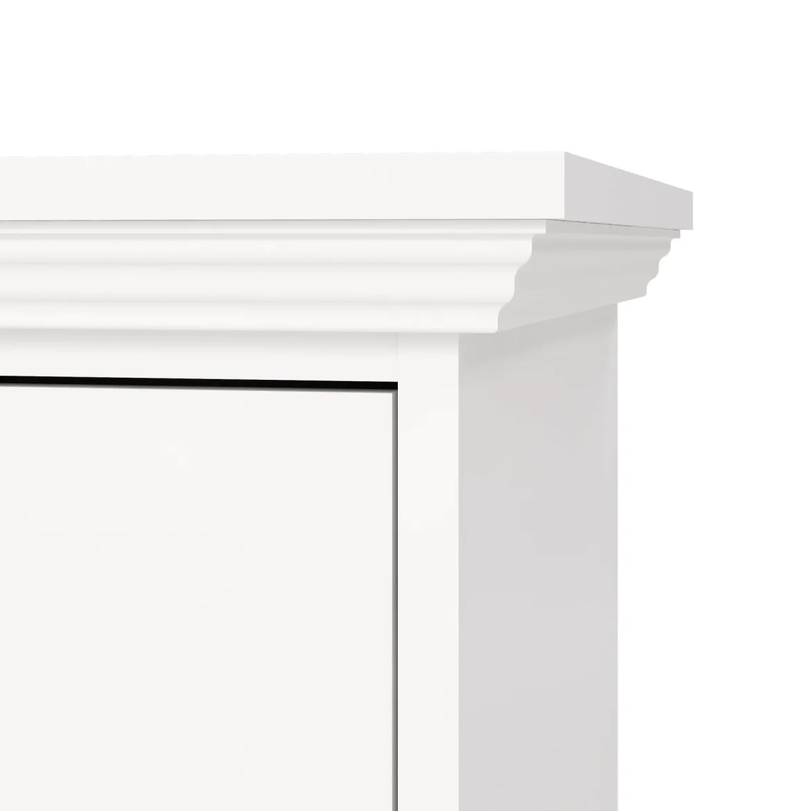 Comodino 1 cassetto bianco 47x43x63h cm - Pascal
