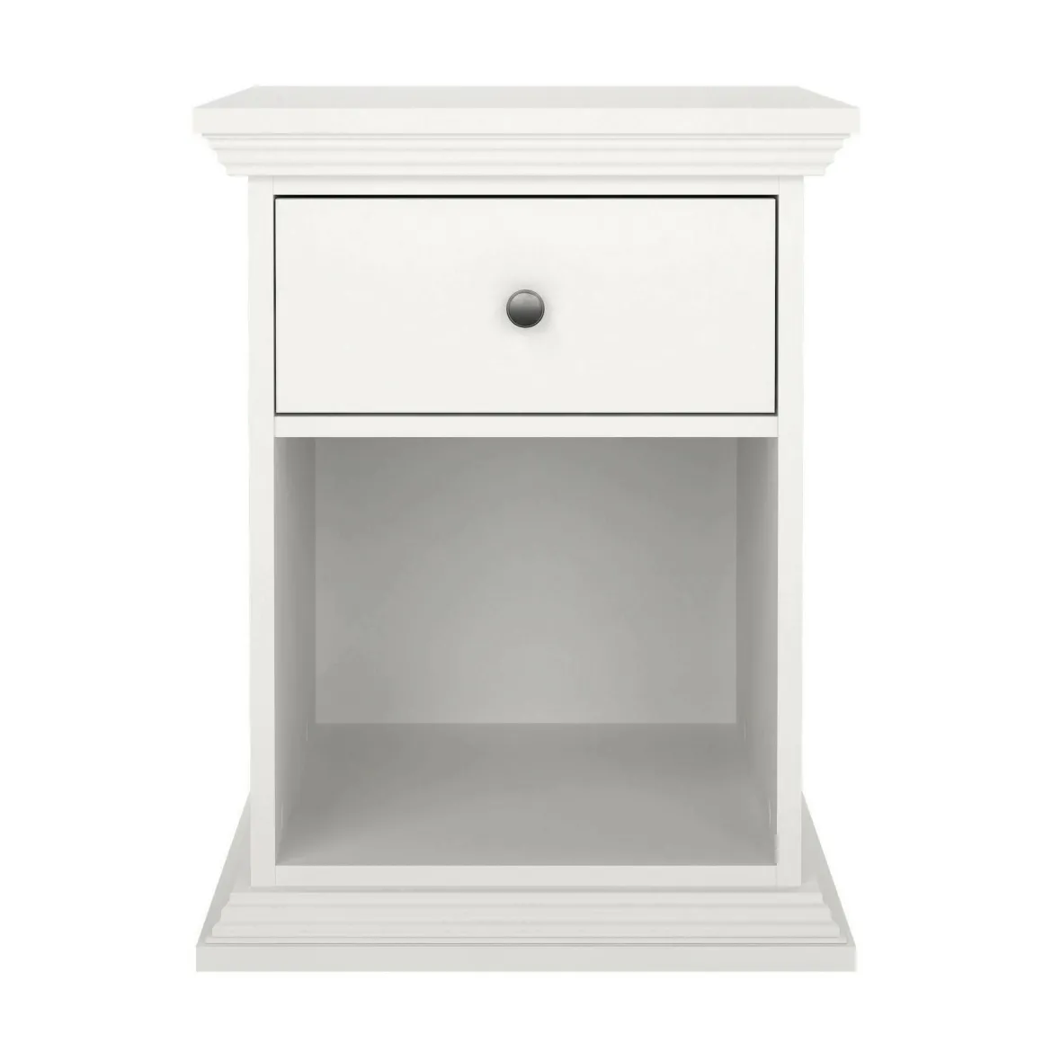 Comodino 1 cassetto bianco 47x43x63h cm - Pascal