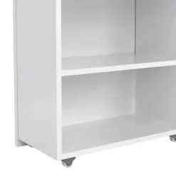 Comodino classico bianco lucido 164x26x79h cm - Delfino