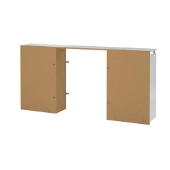 Comodino classico bianco lucido 164x26x79h cm - Delfino