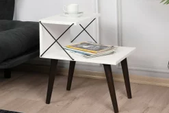 Comodino classico bianco 50x40x55h cm - Newton