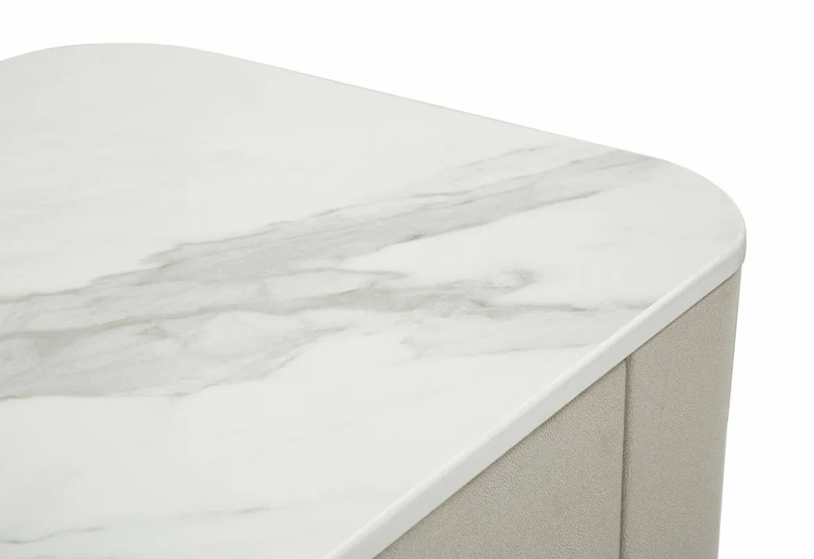 Comodino classico crema e oro 60x40x47h cm - Christov