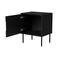 Comodino classico nero 50x40x61h cm - Set di 2 comodini Ussana