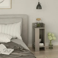 Comodino classico tortora 25x27x60h cm - Germana