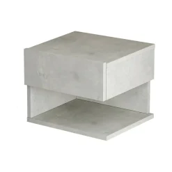 Comodino in legno argento 40x31x35h cm - Lira