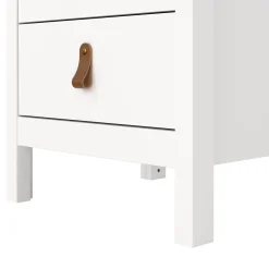 Comodino in legno bianco 43x38x70h cm - Lombardia