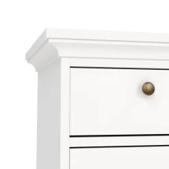 Comodino in legno bianco 45x40x50h cm - Alonso