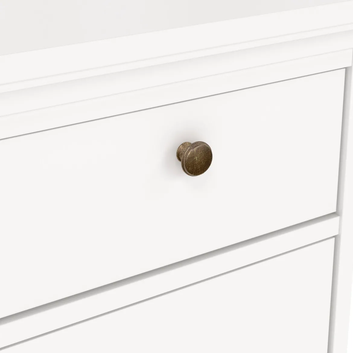 Comodino in legno bianco 43x40x69h cm - Mauricette