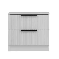 Comodino in legno bianco 72x42x77h cm - Ismael