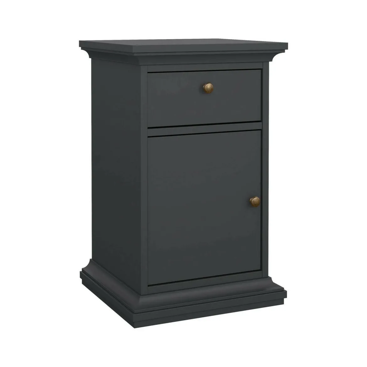 Comodino in legno grigio 43x40x69h cm - Mauricette