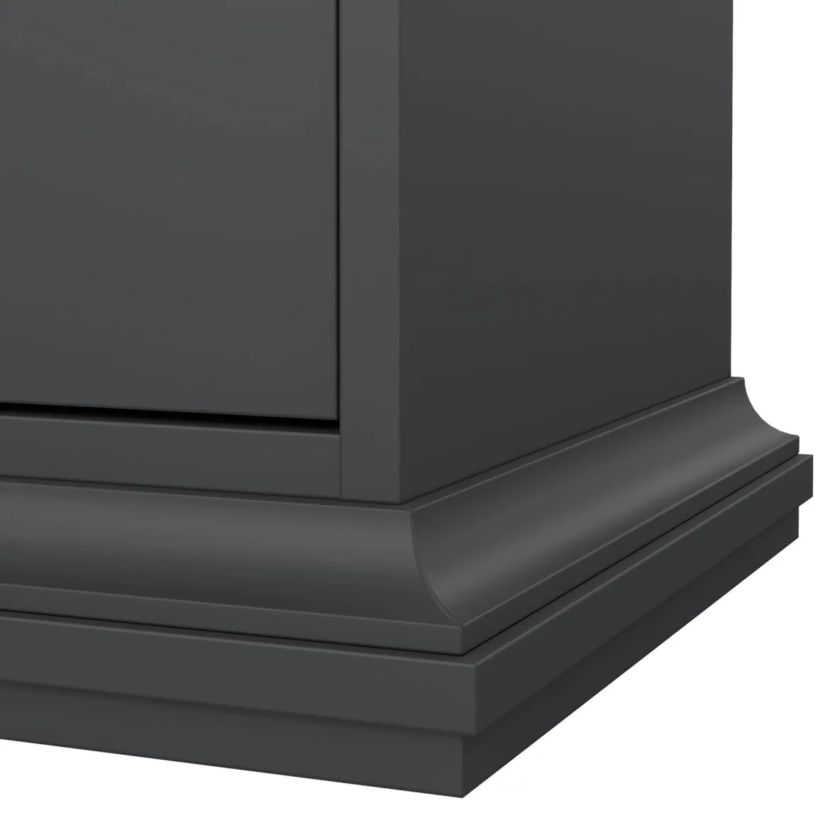 Comodino in legno grigio 43x40x69h cm - Mauricette