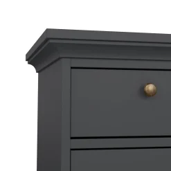 Comodino in legno grigio 43x40x69h cm - Mauricette