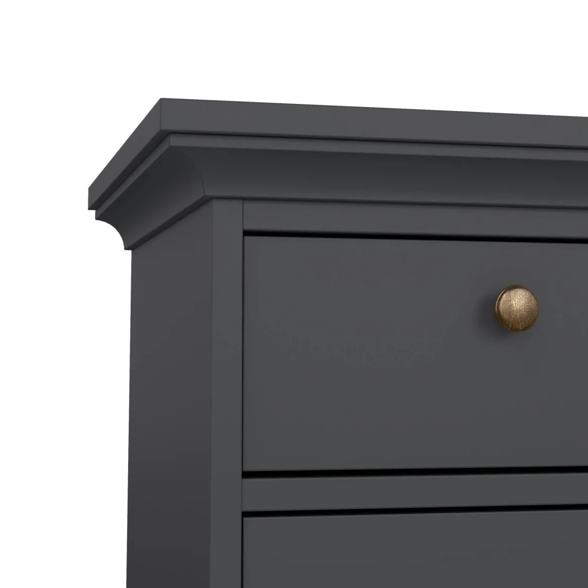 Comodino in legno grigio 43x40x69h cm - Mauricette
