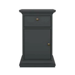 Comodino in legno grigio 43x40x69h cm - Mauricette