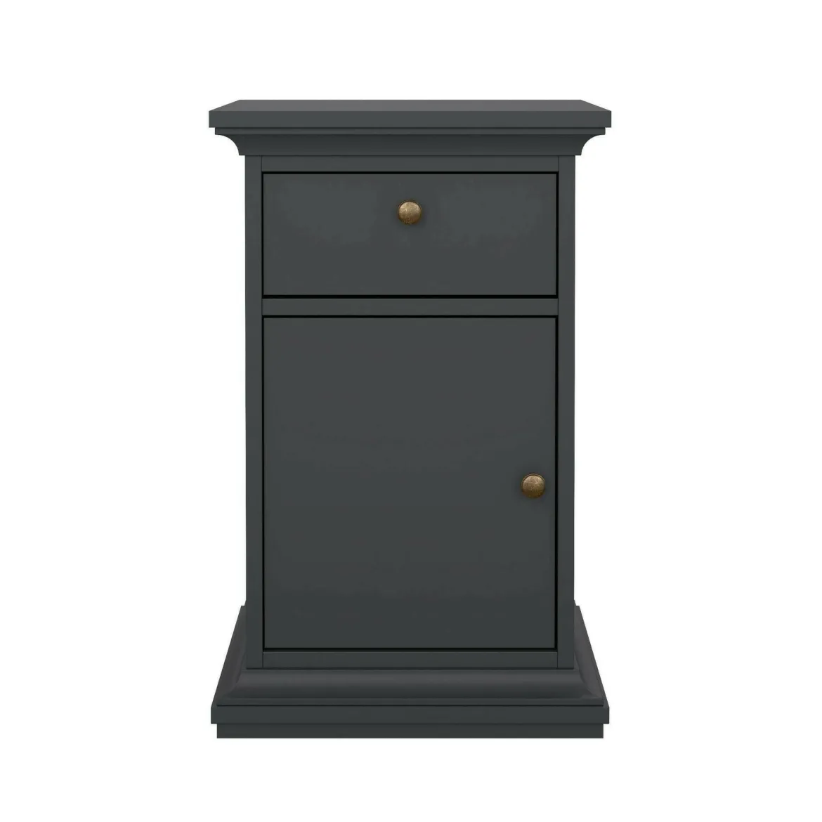 Comodino in legno grigio 43x40x69h cm - Mauricette