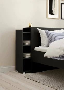 Comodino in legno nero 144x26x79h cm - Arnaboldi