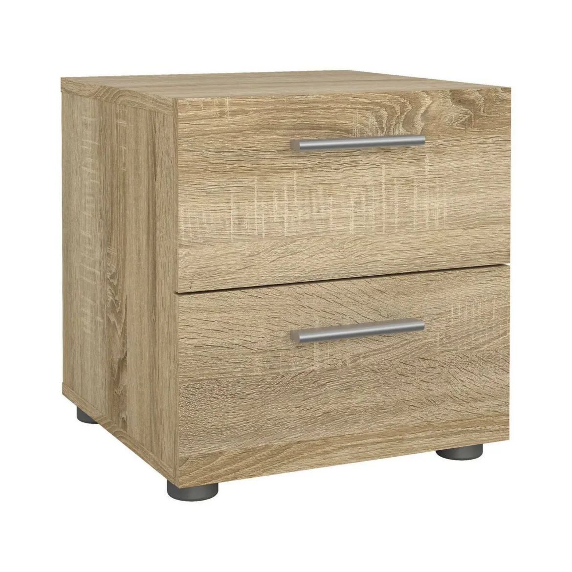 Comodino in legno quercia 52x45x46h cm - Noul