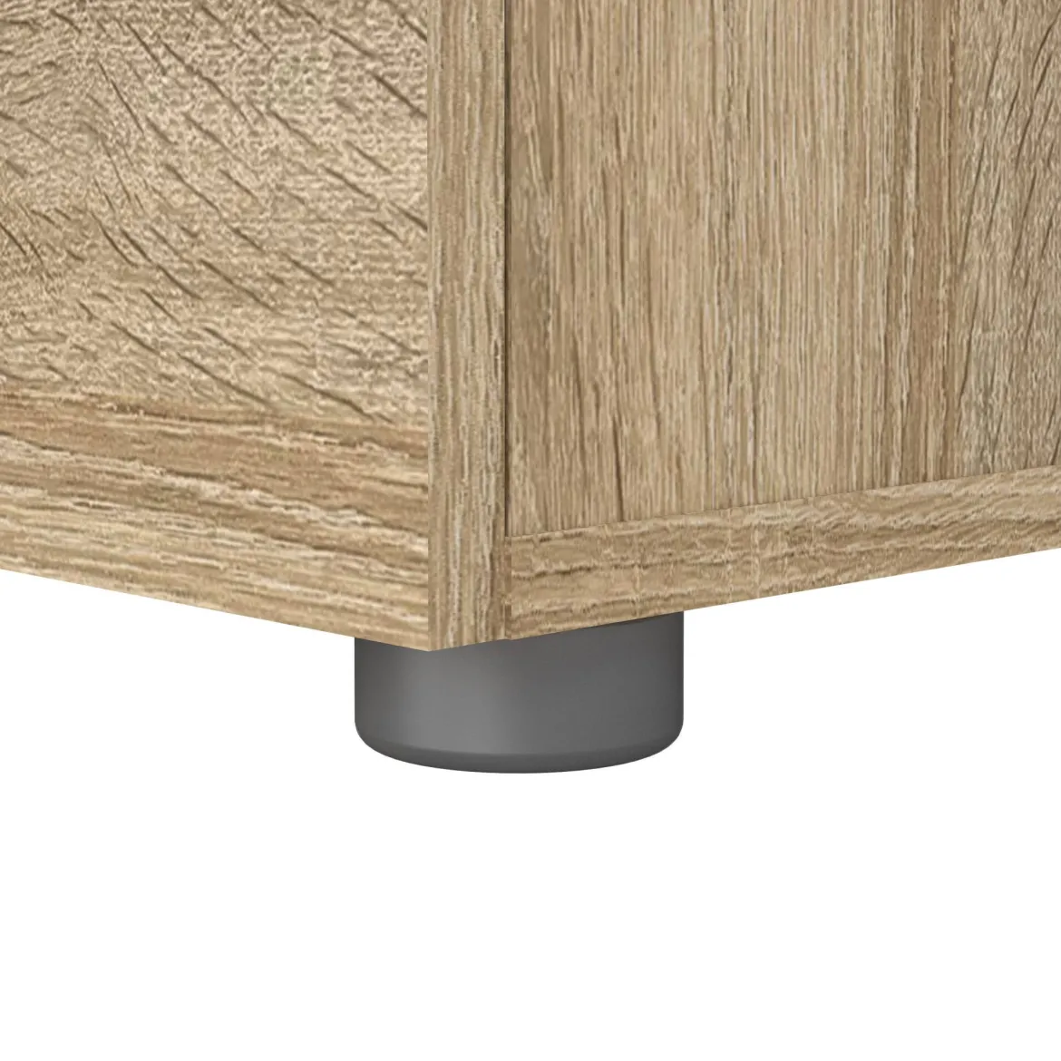 Comodino in legno quercia 52x45x46h cm - Noul