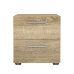 Comodino in legno quercia 52x45x46h cm - Noul