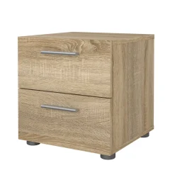 Comodino in legno quercia 40x40x42h cm - Apolla