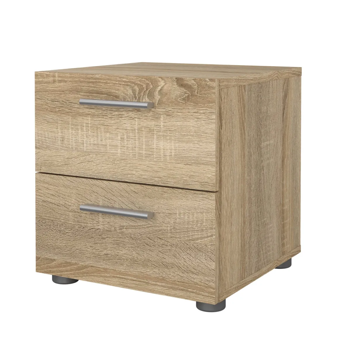 Comodino in legno quercia 40x40x42h cm - Apolla