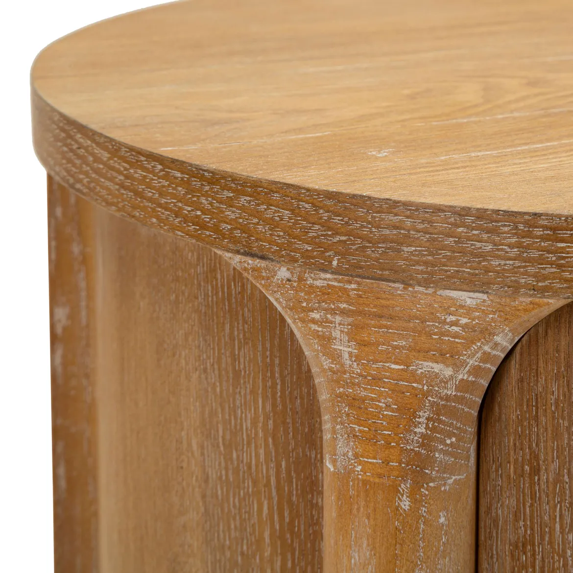 Comodino Marrone Ciliegio oro 2 Cassetti un Ripiano 38x35x52h cm, Apertura Scorrevole - Falile