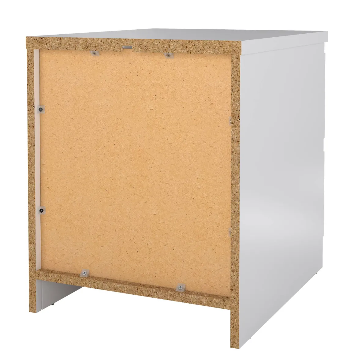 Comodino minimal bianco lucido 50x40x49h cm - Azar