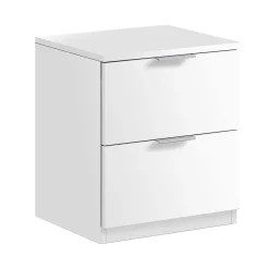 Comodino moderno bianco 38x33x45h cm - Artiglio