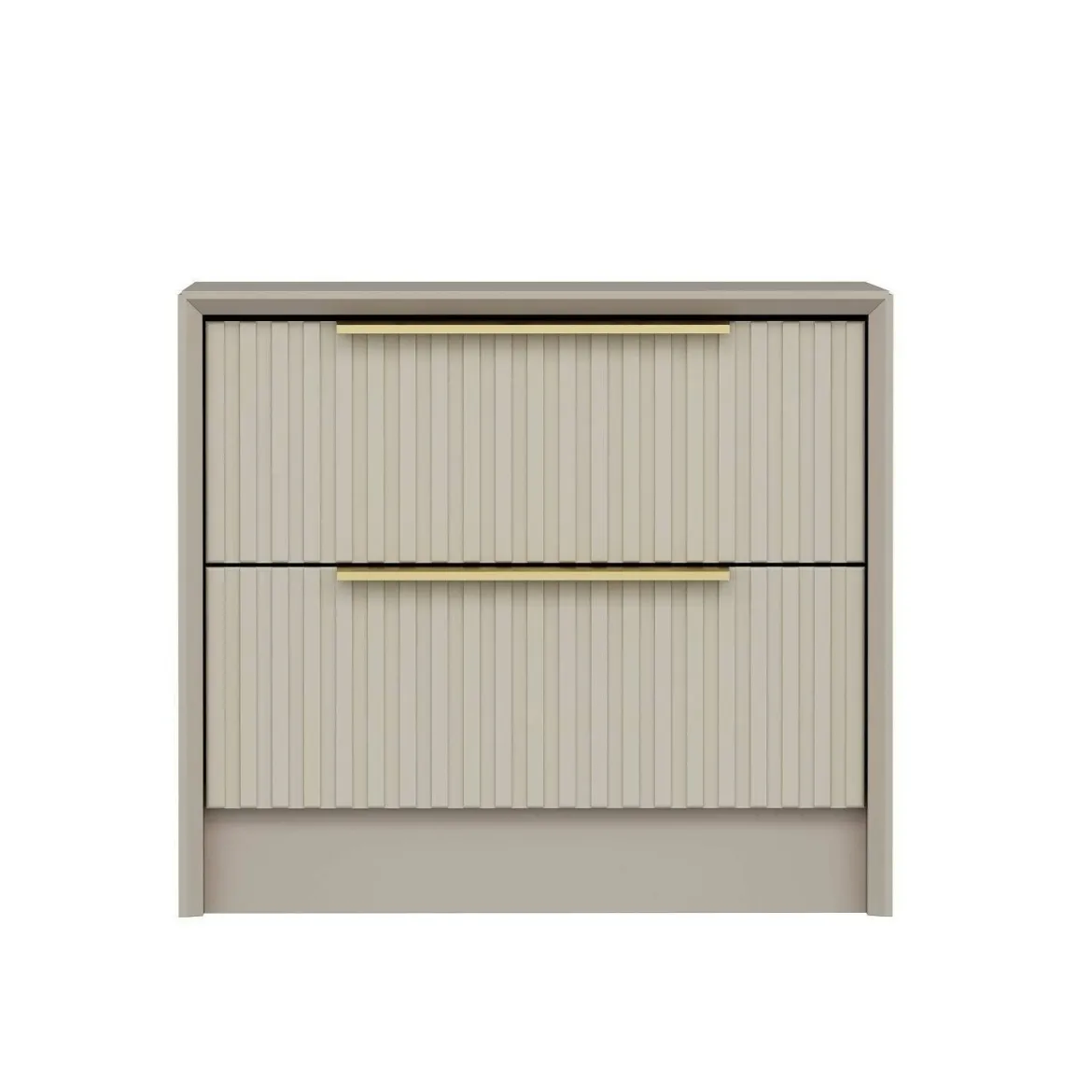 Comodino moderno cemento 53x45x45h cm - Moke