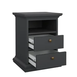 Comodino moderno grigio 43x40x58h cm - Alichin