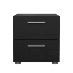Comodino moderno nero 40x40x42h cm - Apolla