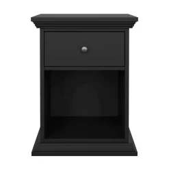Comodino moderno nero 47x43x63h cm - Pascal
