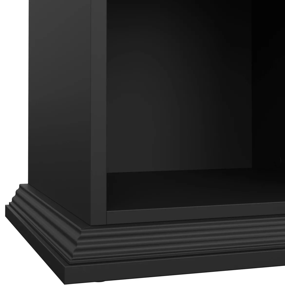 Comodino moderno nero 47x43x63h cm - Pascal