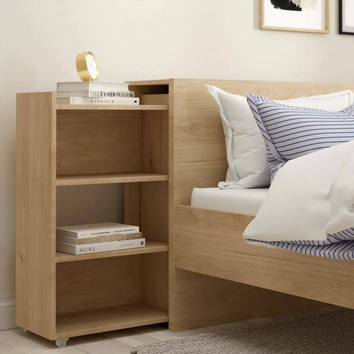 Comodino moderno rovere 37x30x48h cm - Kastri
